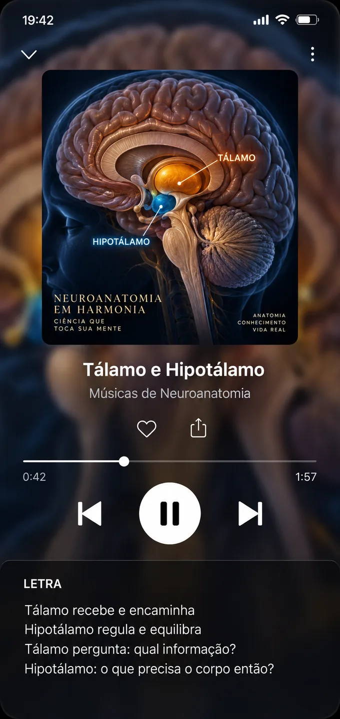 Player da música 17 — Tálamo e Hipotálamo